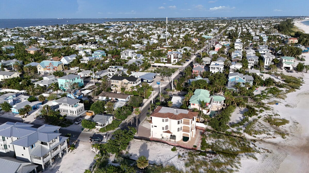 Anna Maria Island southern aerial view 